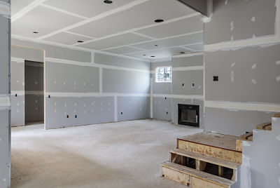 finished drywall installation basement remodel middleton